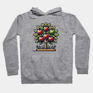 Apples Fruit Leaf Since Vintage Hoodie